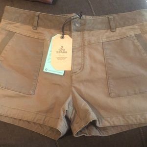 Khaki green Prana Kittle Shorts Size 14